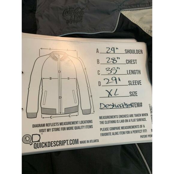 Destinations Coca Cola Olympics Men's Gray Black Jacket Size XL - Picture 2 of 12